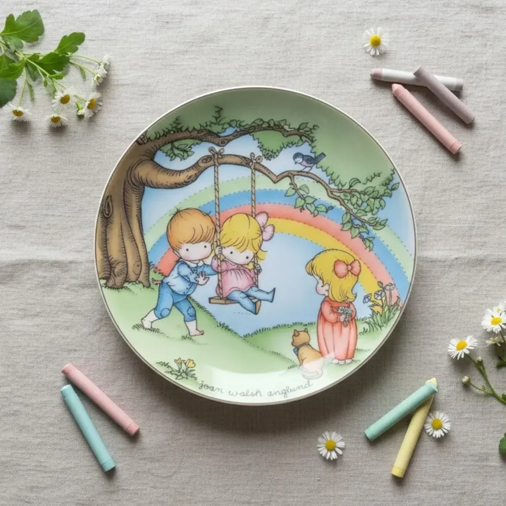 Vintage 1981 Joan Walsh Anglund “Make Each Day A Rainbow” Collectible Plate